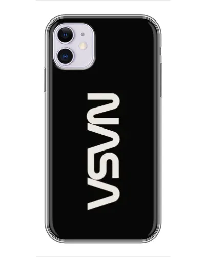 Чохол для iPhone 11 з картинкою «NASA — вертикальний логотип»