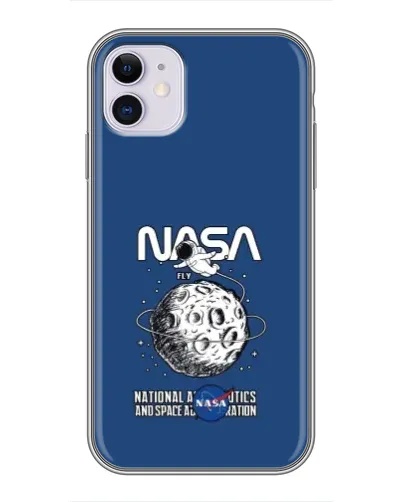Чохол для iPhone 11 з картинкою «NASA — місячна місія»