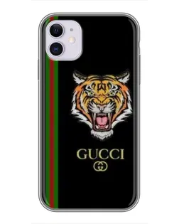 Чохол для iPhone 11 з картинкою «Тигр Gucci»