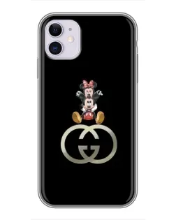 Чохол для iPhone 11 з картинкою «Мінні Маус на лого»