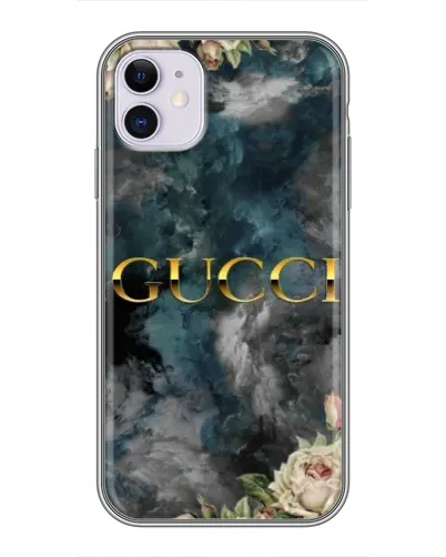 Чехол для iPhone 11 с картинкой «Абстрактные цветы Gucci»