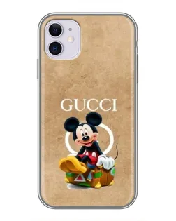 Чохол для iPhone 11 з картинкою «Міккі Маус Gucci — крафт»
