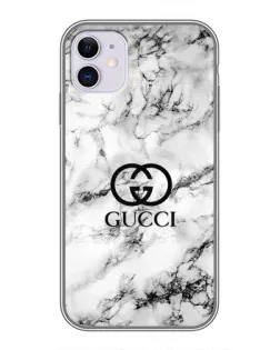 Чохол для iPhone 11 з картинкою «Gucci — мармуровий шик»