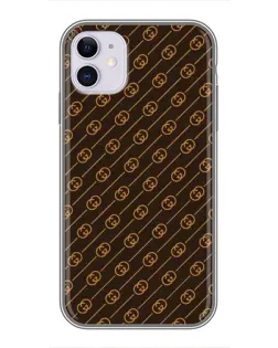 Чохол для iPhone 11 з картинкою «Gucci — золоті діагоналі»