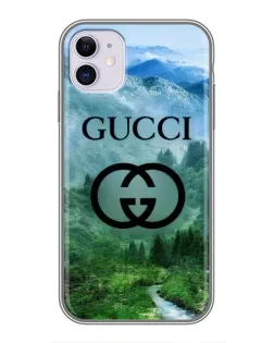 Чохол для iPhone 11 з картинкою «Gucci — гірський пейзаж»