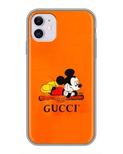 Чохол для iPhone 11 з картинкою «Міккі Маус Gucci — помаранч»