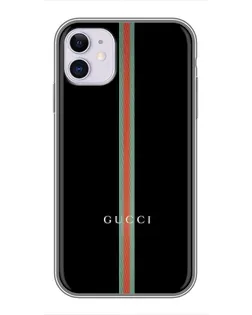 Чохол для iPhone 11 з картинкою «Gucci — строга лінія»