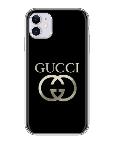 Чохол для iPhone 11 з картинкою «Gucci — золото на чорному» Чохол для iPhone 11 з картинкою «Gucci — золото на чорному»