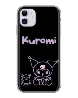 Чехол для iPhone 11 с картинкой «Kuromi — черный минимализм» Чехол для iPhone 11 с картинкой «Kuromi — черный минимализм»