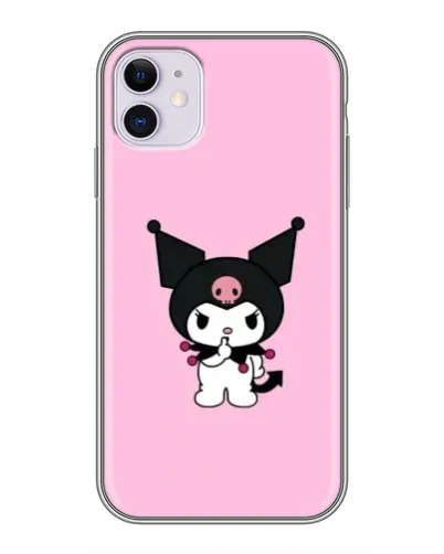 Чохол для iPhone 11 з картинкою «Kuromi — рожева ніжність»