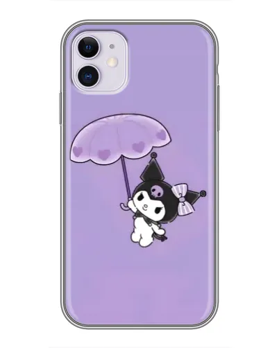 Чохол для iPhone 11 з картинкою «Kuromi з парасолькою»
