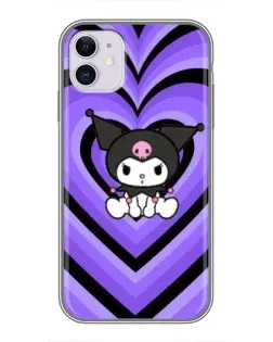 Чехол для iPhone 11 с картинкой «Kuromi и фиолетовые сердца» Чехол для iPhone 11 с картинкой «Kuromi и фиолетовые сердца»