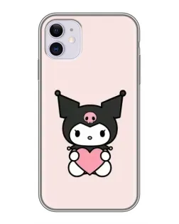 Чехол для iPhone 11 с картинкой «Kuromi и сердце» Чехол для iPhone 11 с картинкой «Kuromi и сердце»