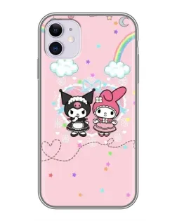 Чехол для iPhone 11 с картинкой «My Melody и Kuromi» Чехол для iPhone 11 с картинкой «My Melody и Kuromi»