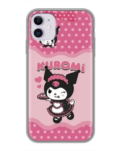 Чохол для iPhone 11 з картинкою «Kuromi в окулярах»