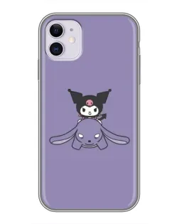 Чехол для iPhone 11 с картинкой «Kuromi на лиловом фоне» Чехол для iPhone 11 с картинкой «Kuromi на лиловом фоне»