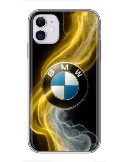 Чохол для iPhone 11 з картинкою «Золотистий дим BMW»