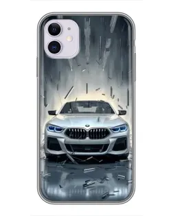 Чохол для iPhone 11 з картинкою «BMW у світлі фар»