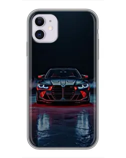 Чохол для iPhone 11 з картинкою «BMW на мокрій дорозі»