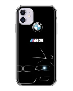 Чохол для iPhone 11 з картинкою «Мінімалістичний принт BMW M3»
