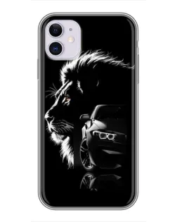 Чохол для iPhone 11 з картинкою «BMW та лев»