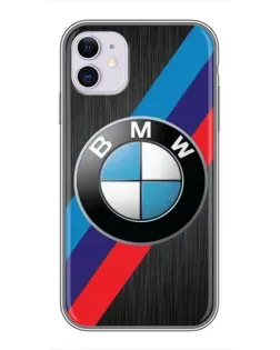 Чохол для iPhone 11 з картинкою «BMW M-stripes стиль»