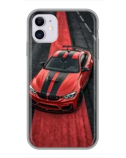 Чохол для iPhone 11 з картинкою «BMW на червоній доріжці»