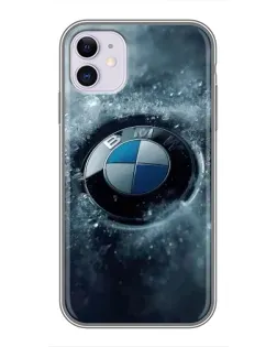 Чохол для iPhone 11 з картинкою «Логотип BMW — лід»