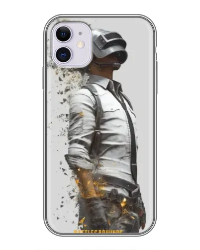 Чохол для iPhone 11 з картинкою «PUBG — боєць у пилу»
