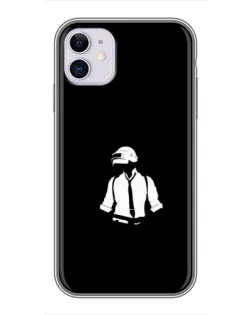 Чохол для iPhone 11 з картинкою «PUBG — білий шолом»