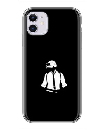 Чохол для iPhone 11 з картинкою «PUBG — білий шолом»