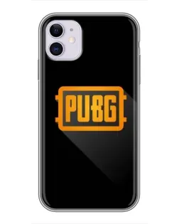 Чохол для iPhone 11 з картинкою «PUBG — рамка лого»