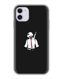 Чохол для iPhone 11 з картинкою «PUBG — силует воїна»