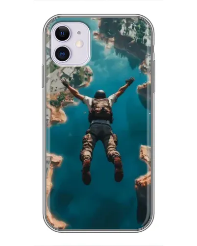 Чохол для iPhone 11 з картинкою «PUBG — вільне падіння»