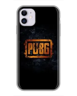Чохол для iPhone 11 з картинкою «PUBG — золотий логотип»