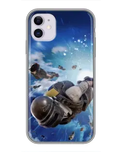 Чохол для iPhone 11 з картинкою «Десант PUBG — стрибок»
