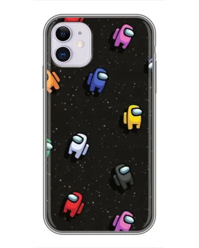 Чохол для iPhone 11 з картинкою «Космічний патерн Among Us»