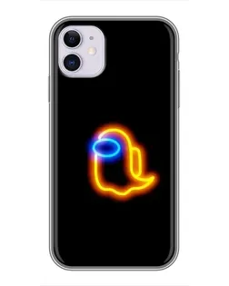 Чохол для iPhone 11 з картинкою «Among Us неонове сяйво»