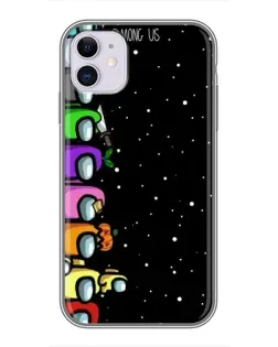 Чохол для iPhone 11 з картинкою «Команда Among Us»