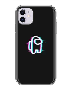 Чохол для iPhone 11 з картинкою «Among Us неон»