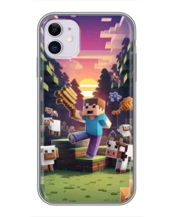 Чохол для iPhone 11 з картинкою «Стів на фермі» Чохол для iPhone 11 з картинкою «Стів на фермі»