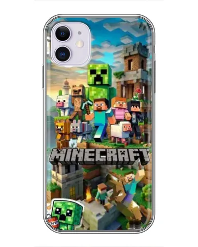 Чохол для iPhone 11 з картинкою «Замок Minecraft»