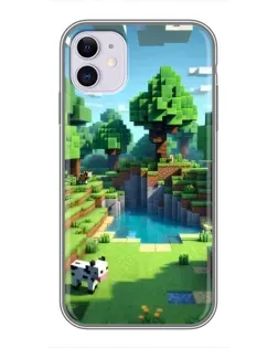 Чохол для iPhone 11 з картинкою «Minecraft літній день»