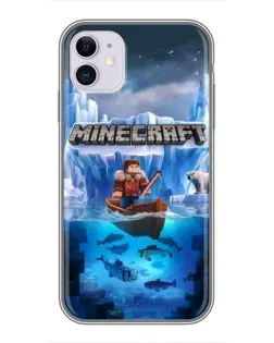 Чохол для iPhone 11 з картинкою «Minecraft льодянийсвіт»