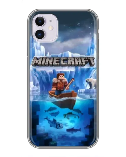 Чохол для iPhone 11 з картинкою «Minecraft льодянийсвіт»