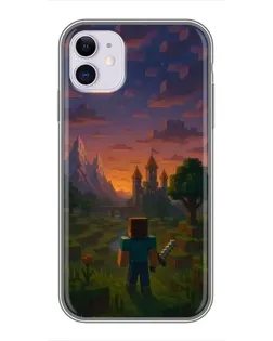 Чохол для iPhone 11 з картинкою «Стів біля вежі»