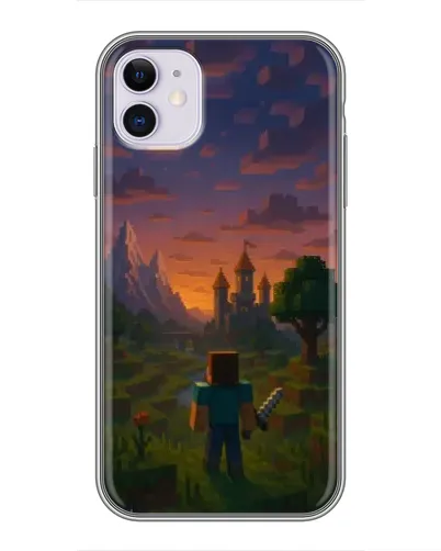 Чохол для iPhone 11 з картинкою «Стів біля вежі»