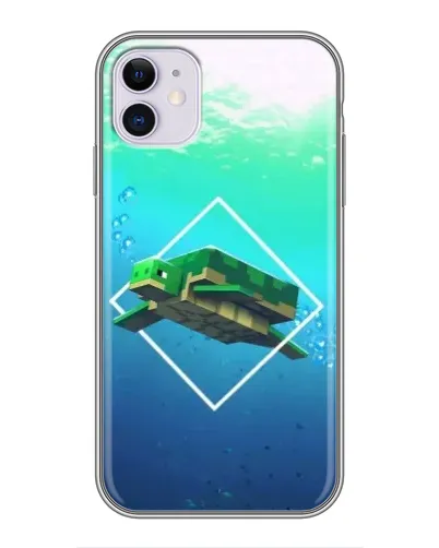 Чохол для iPhone 11 з картинкою «Черепаха Minecraft»