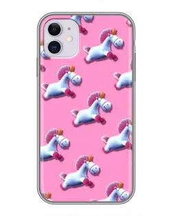 Чохол для iPhone 11 з картинкою «Єдинороги на рожевому» Чохол для iPhone 11 з картинкою «Єдинороги на рожевому»