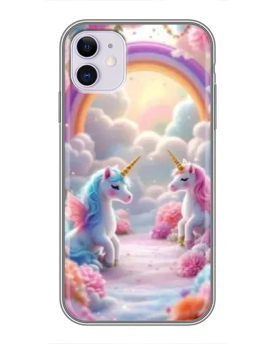 Чохол для iPhone 11 з картинкою «Веселка і єдинороги» Чохол для iPhone 11 з картинкою «Веселка і єдинороги»